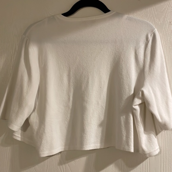Dressbarn White Cardigan, size 1X - Picture 3 of 3